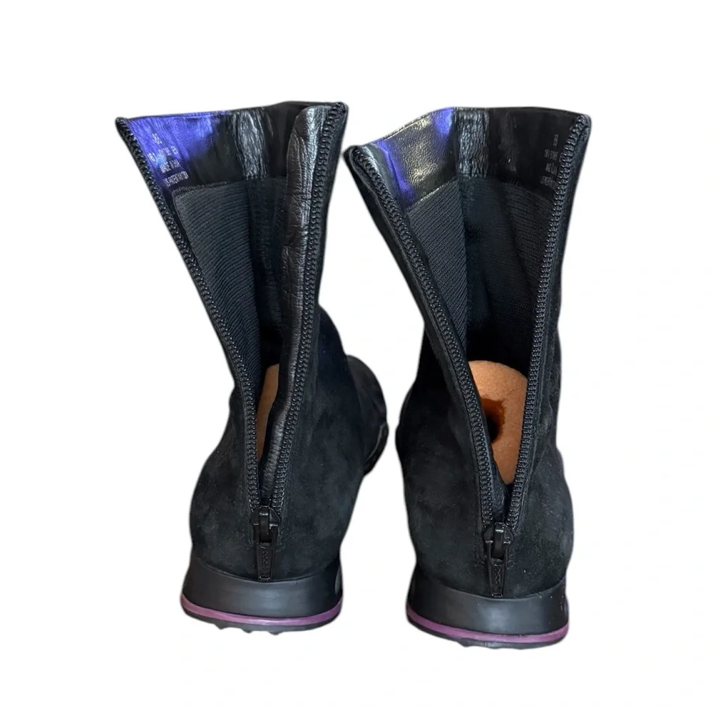 Cole Haan Air Beau Black and Purple Ankle Boots Women’s Size 8